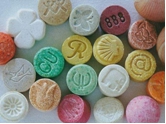 MDMA pills.